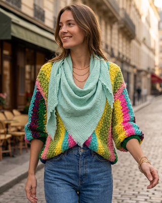 Cheesecloth Lightweight Scarf 'Mint'