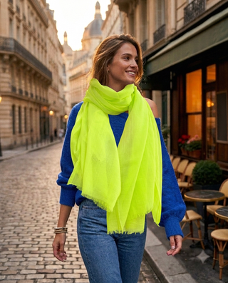 Viscose Lightweight Scarf 'Neon'