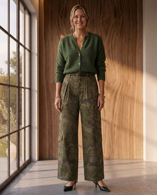 Louise Trousers 'Camouflage'