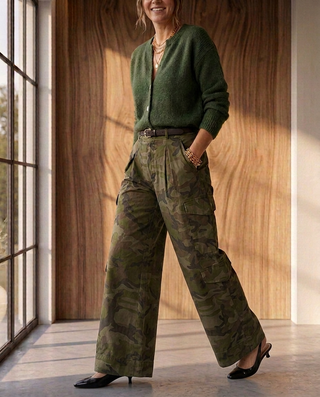 Louise Trousers 'Camouflage'