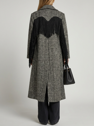 Ríona Fringing Coat 'Black'