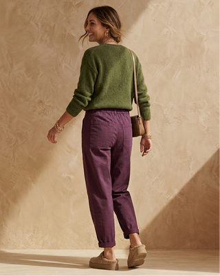 Marla Cotton Trousers 'Violette Nuit'