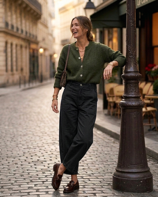 Marla Cotton Trousers 'Black'