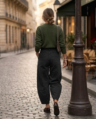 Marla Cotton Trousers 'Black'