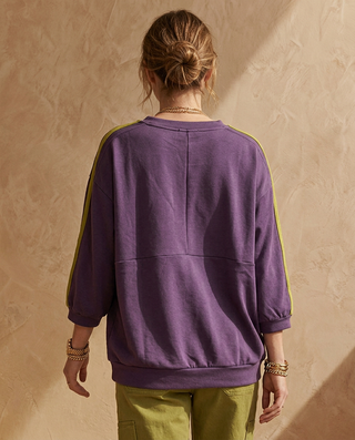 Matcha Scuba Sweatshirt 'Plum & Olive'