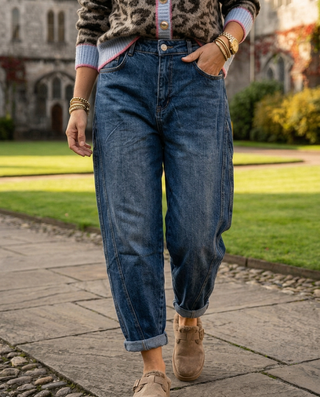 Juno Balloon Leg Jeans 'Dark Denim'