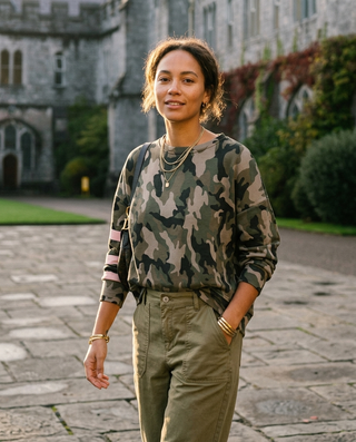 Smile Sweatshirt 'Camouflage'