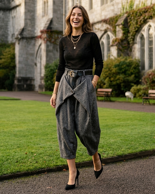 Catalina Viscose Trousers 'Grey'