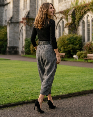Catalina Viscose Trousers 'Grey'