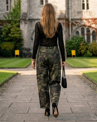 Vicky Balloon Leg Jeans 'Camouflage'