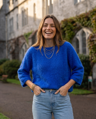 Mistral Angora Knit Jumper 'Royal Blue'