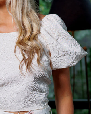 Una Bow Top 'Cream'