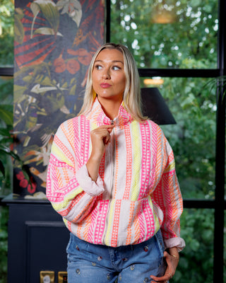 Tanya Neon Aztec Padded Jacket 'Multicolour' pre order