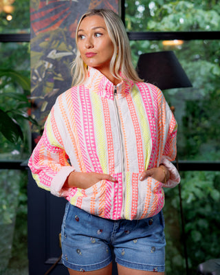 Tanya Neon Aztec Padded Jacket 'Multicolour' pre order