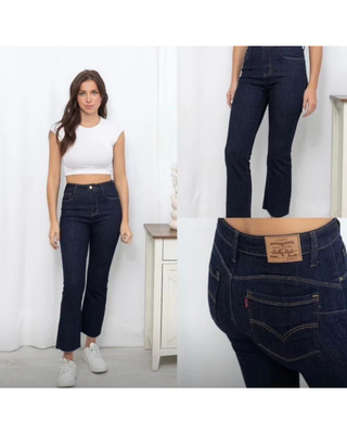 Nancy Denim Kick Leg Jeans 'Indigo'